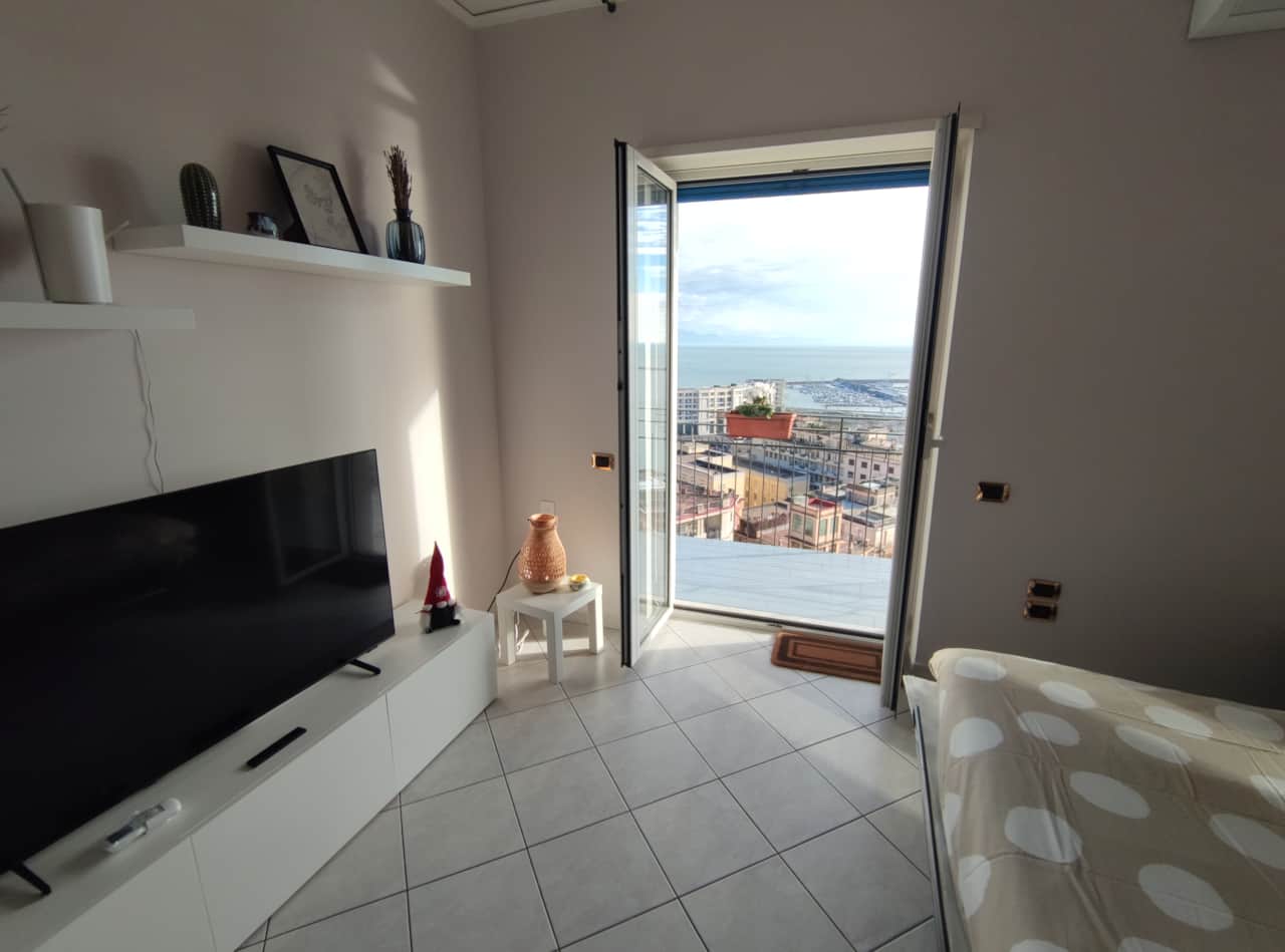 salone con vista sul mare
