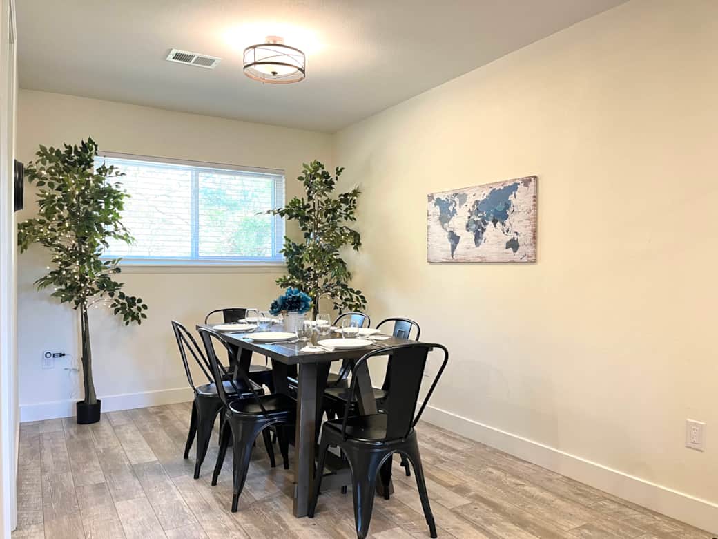 The dining room is great for eating or playing board games
