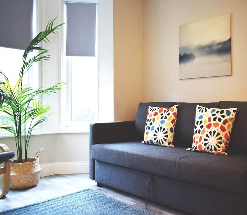 Living Room with Large Double Sofabed Southampton City
