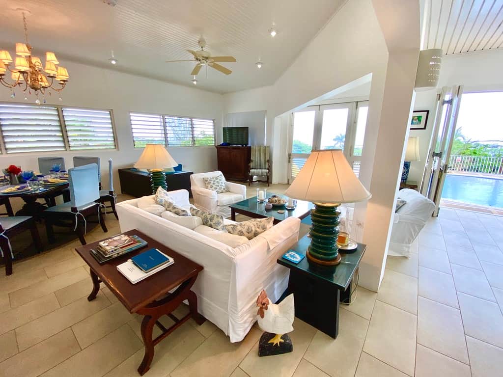 Living Room and Indoor Dining Area