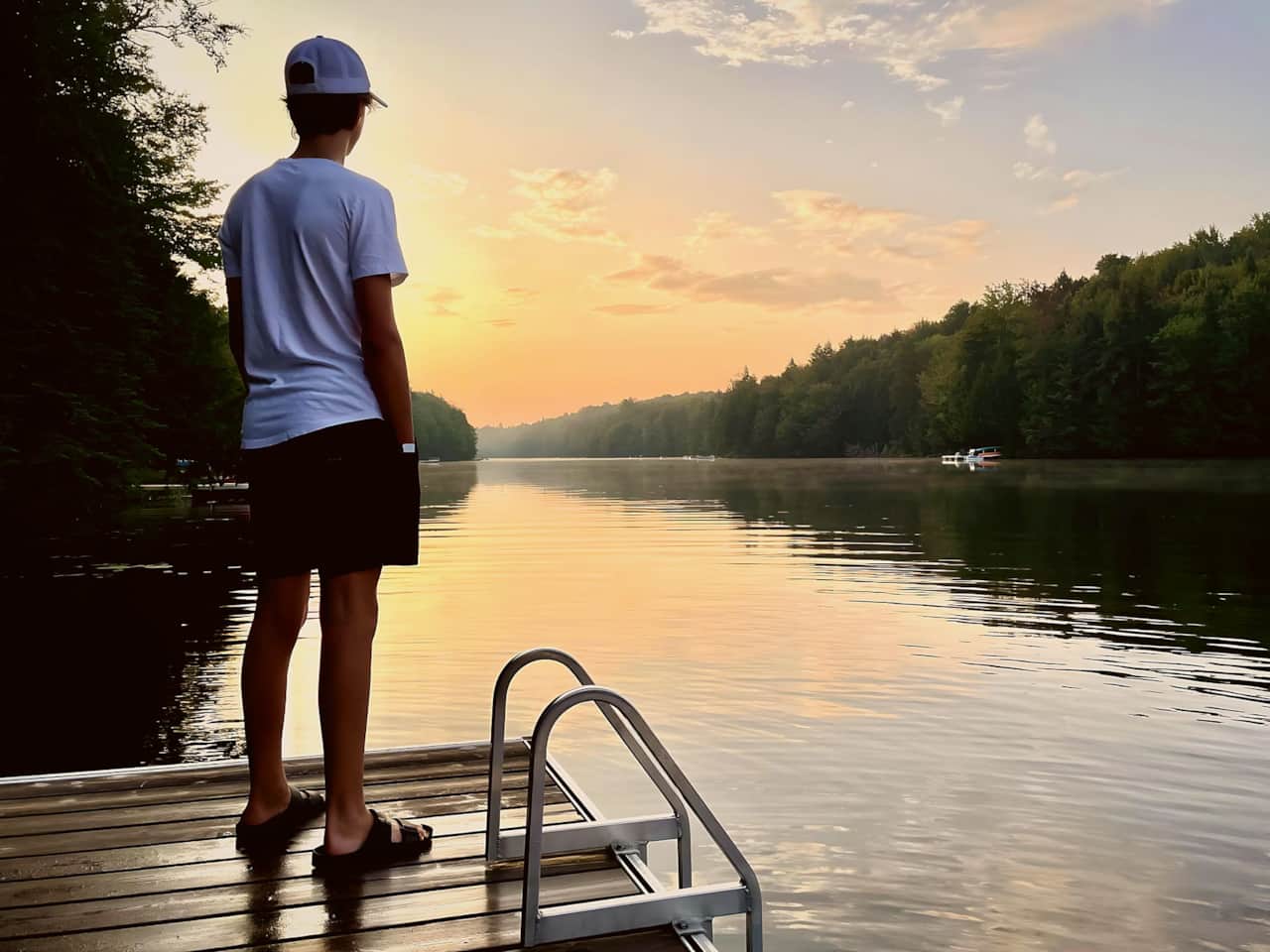 Sunset over Fiddler Lake