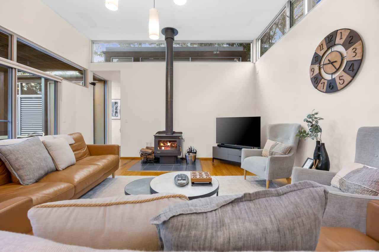 Living with wood fire