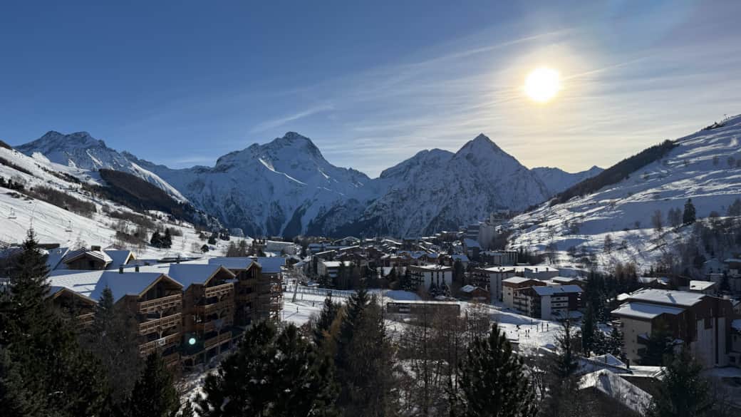 Balcon vue glacier Muzelle - hiver