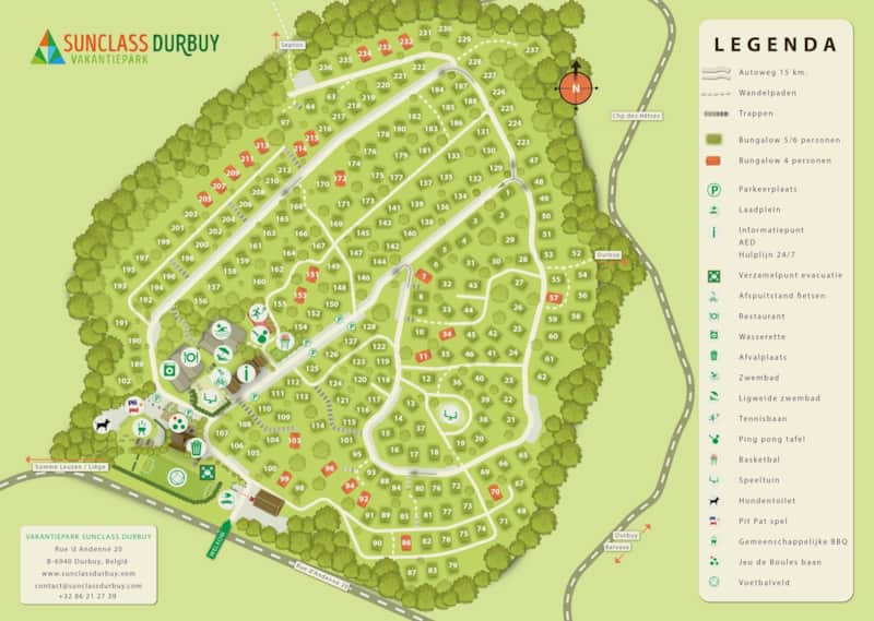 Plan du domaine et réception