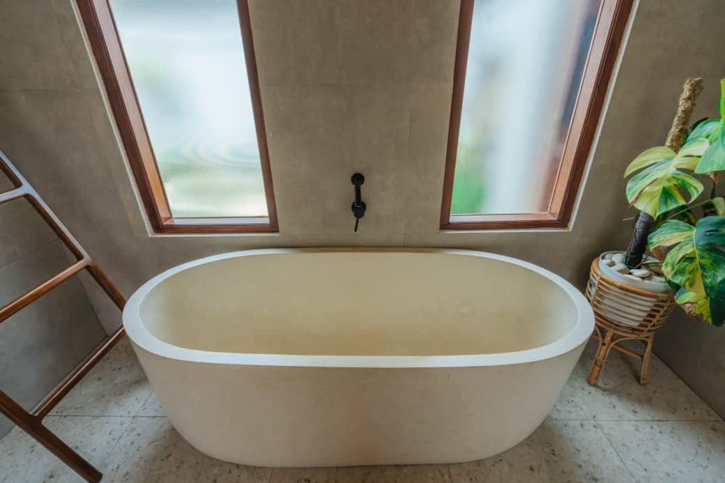 Hand-Carved Stone Soaking Tub