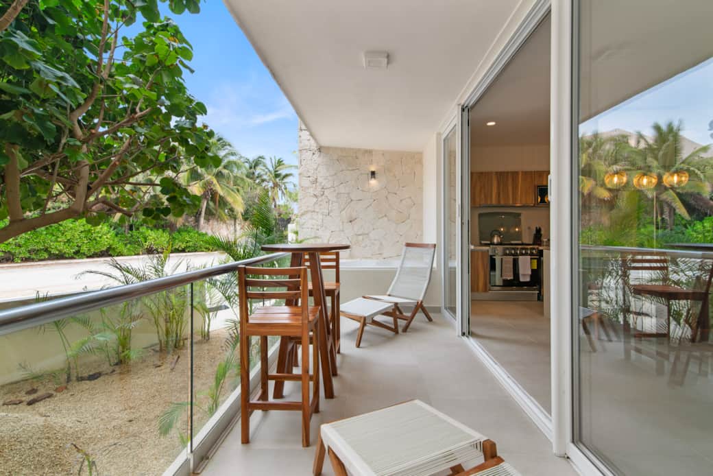 Relax on your terrace with hot tub & ocean breeze for the perfect stay.