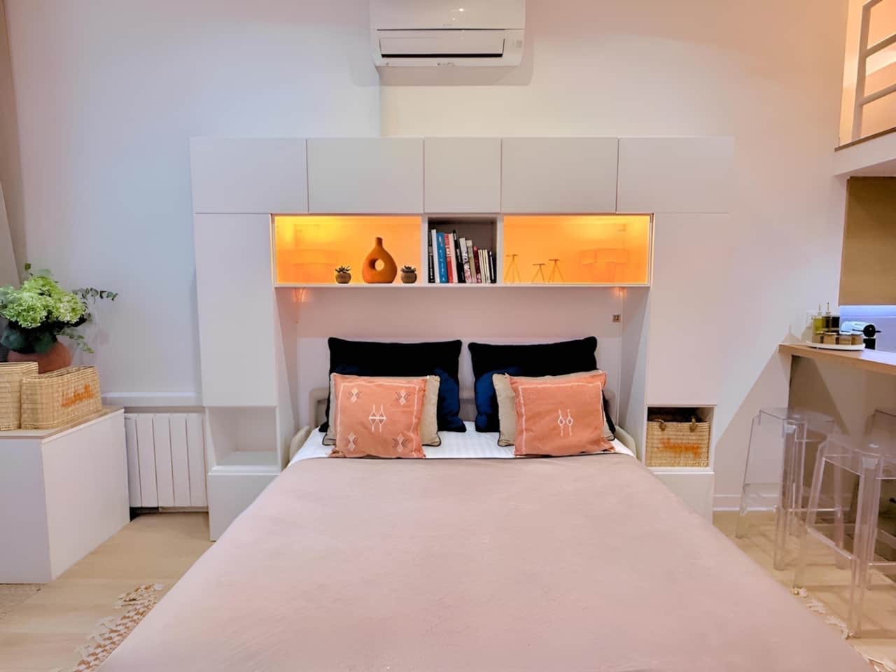 PARIS LIVE – 臥室 2 配有 160x200 大沙發床，適合日常睡眠