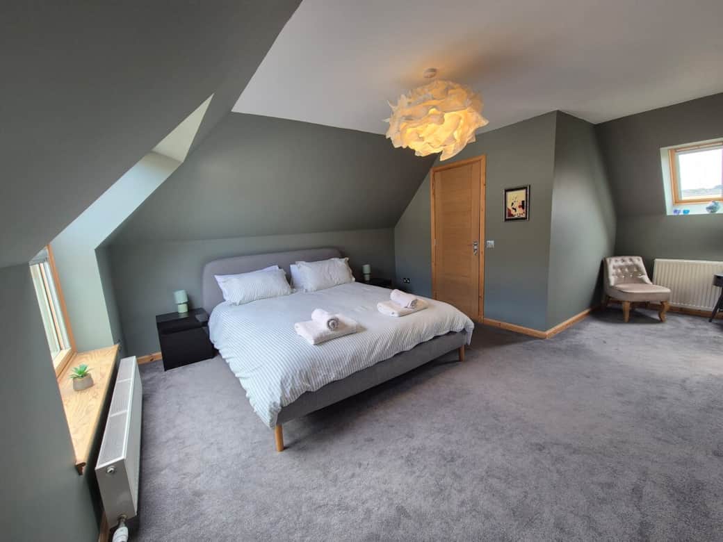 Bedroom 1 has a super king-size bed