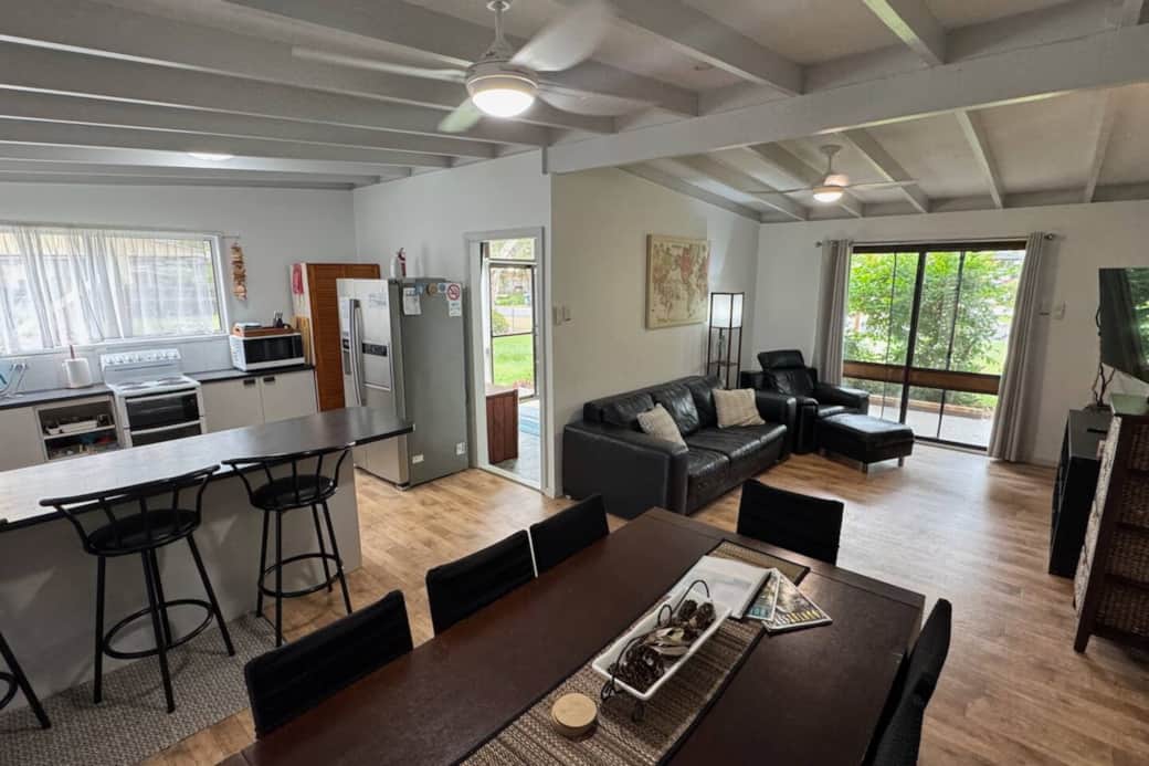 Full kitchen, breakfast bar, second lounge, and dining room are all included in this accommodation.