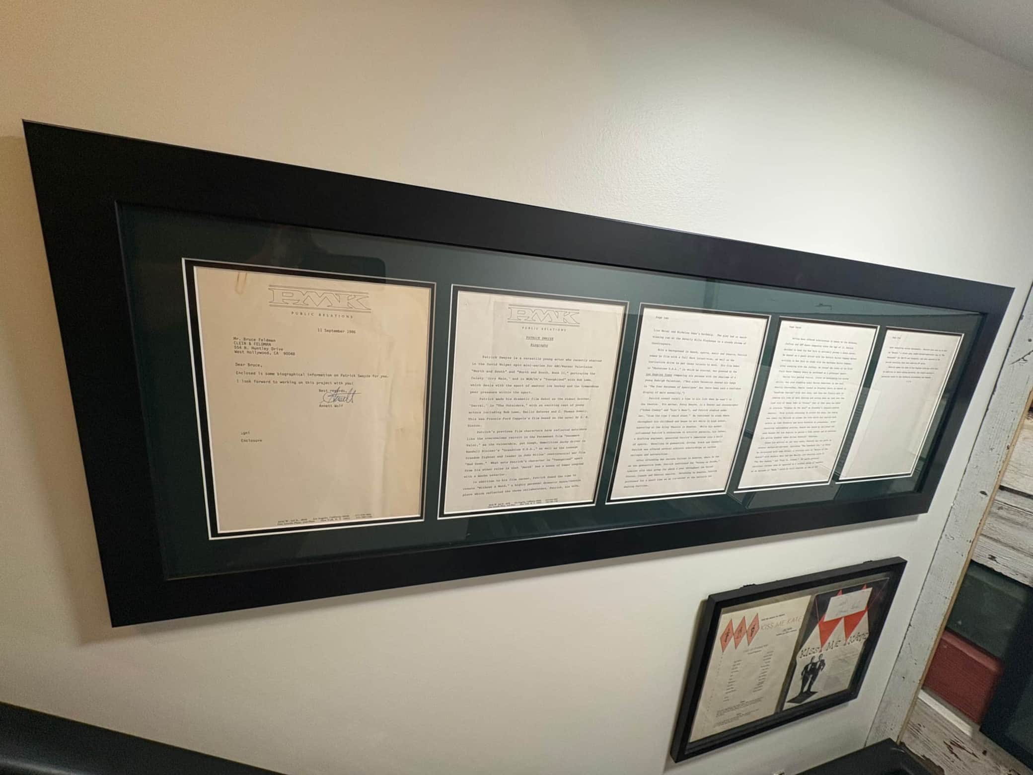 Patrick Swayze PR papers