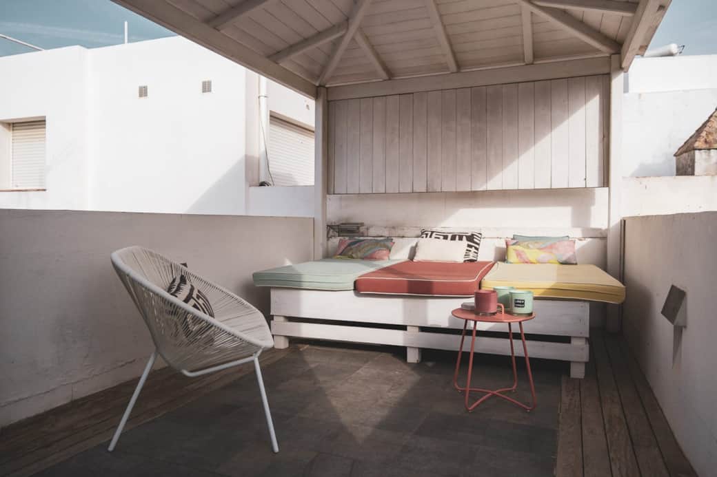 Tarifa chic rooftop penthouse terrace lounge