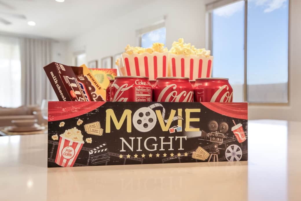 Private movie room for cozy family  movie nights"