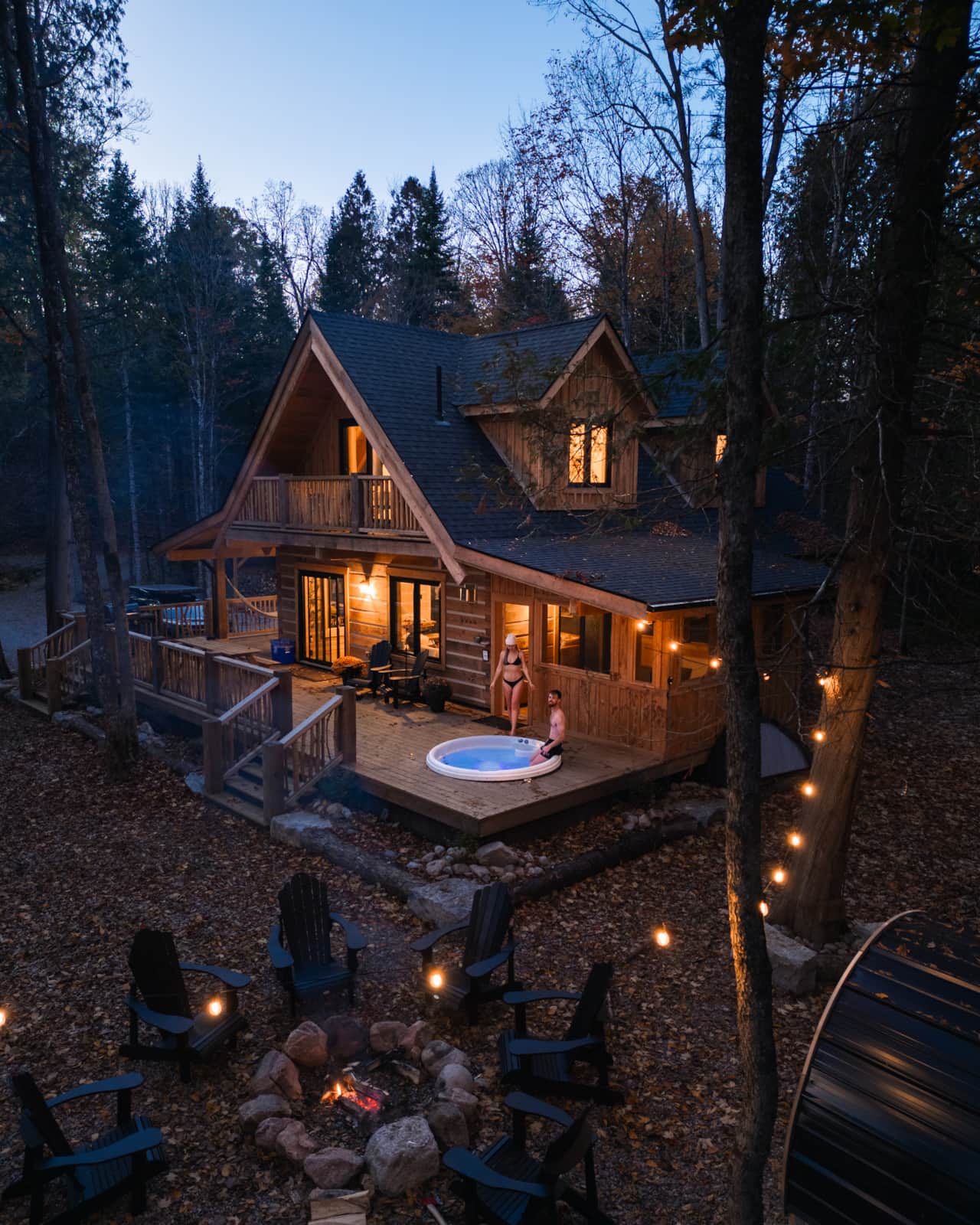 Cozy log cabin