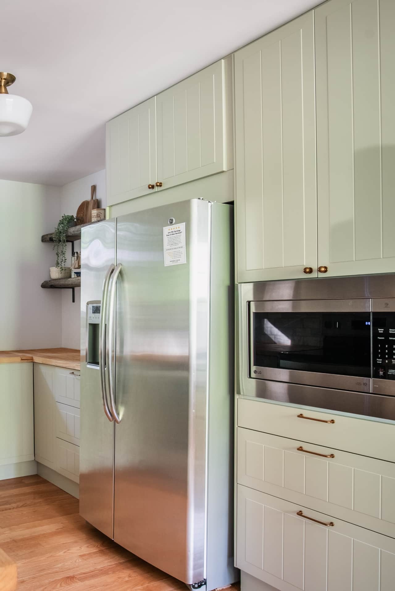 Renovated kitchen stocked with essentials