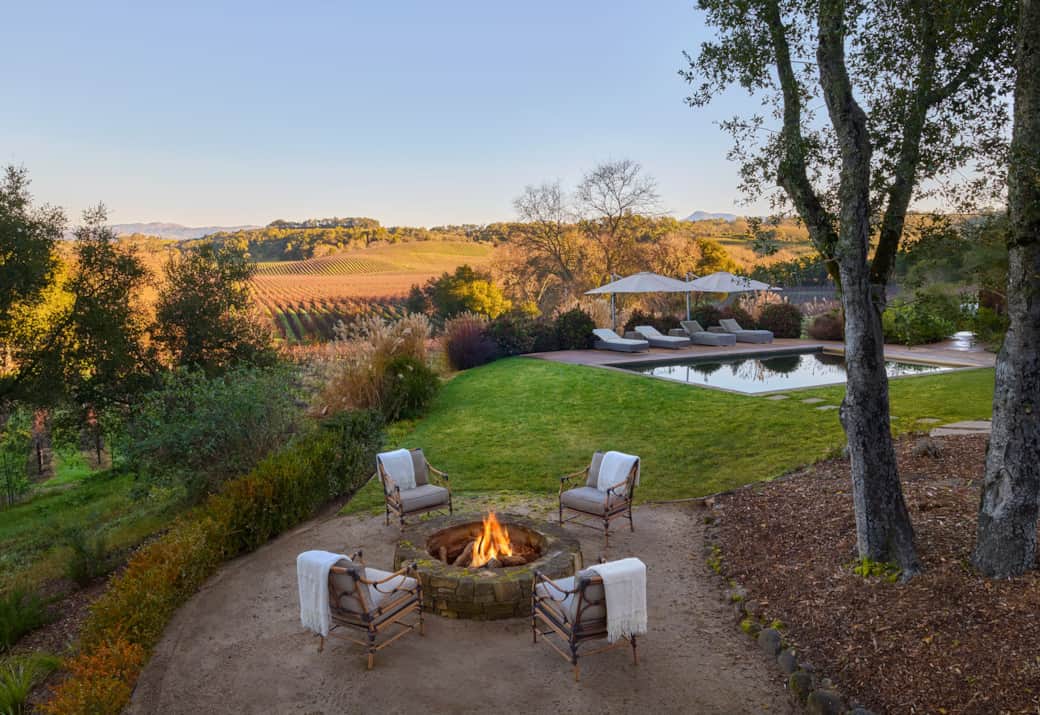 Firepits & Vineyard View Pool