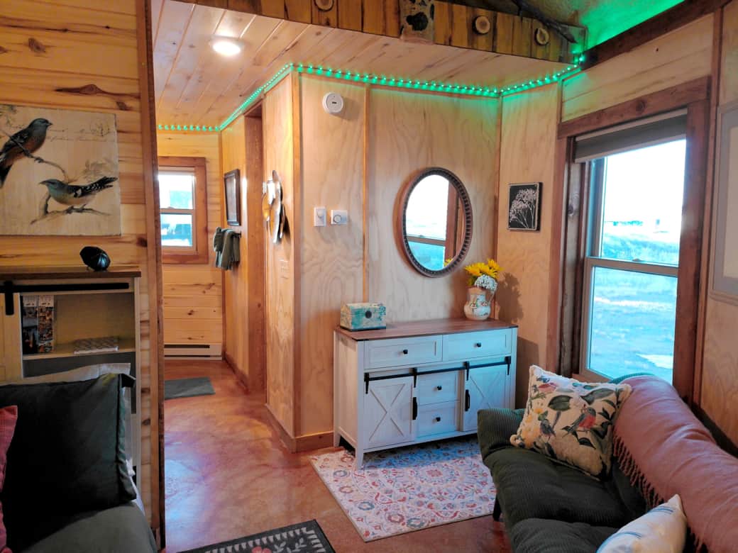 Living Area and Bathrom Entrance