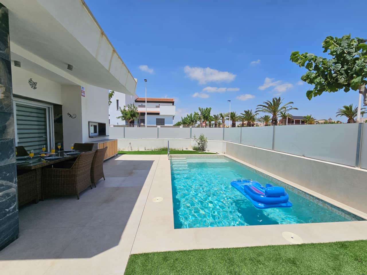 La villa con piscina privada
