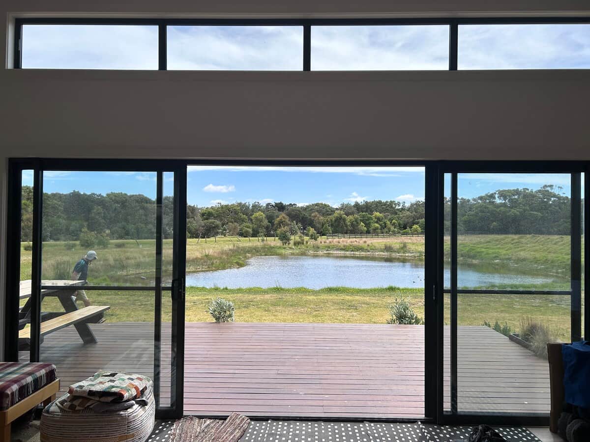 Dam view from inside main house