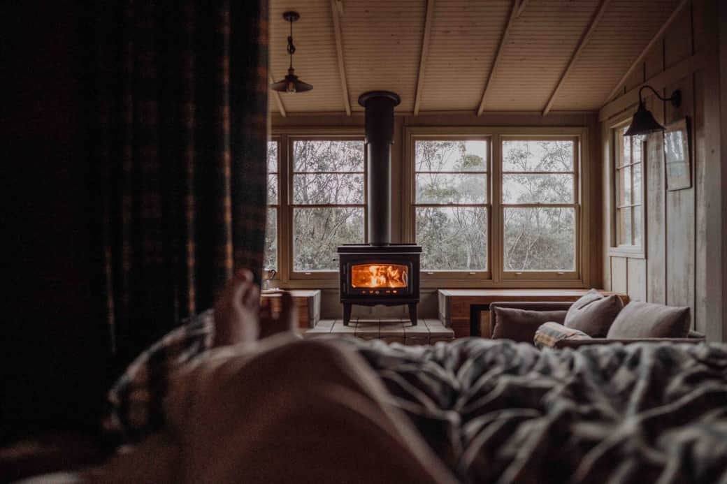 Cuddle up in bed with a fresh brewed cuppa whilst the fire roars.