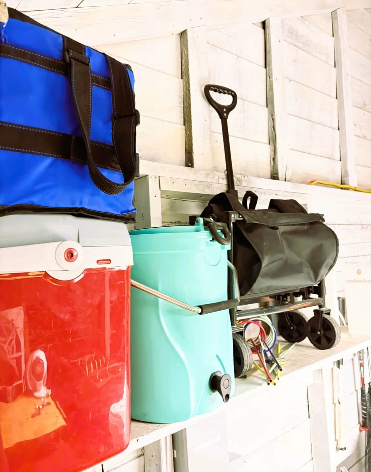 Beach chairs, coolers, towels, toys, and beach gear provided at White Magnolia Galveston