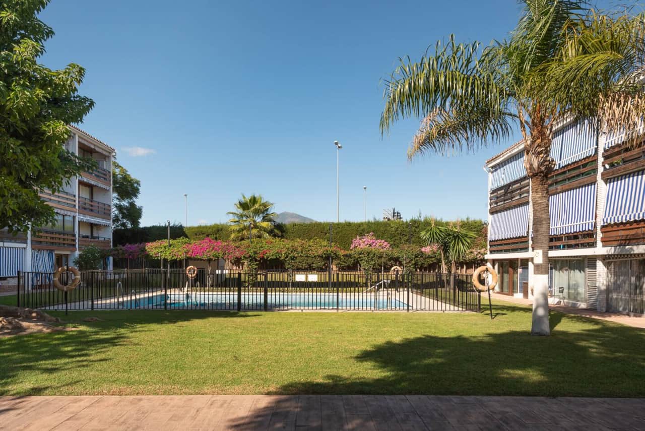 Private garden for residents
