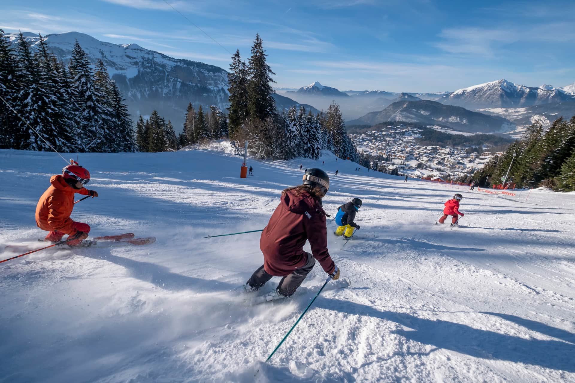 skiing les carroz grandmassif