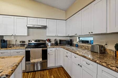 Fully stocked kitchen
