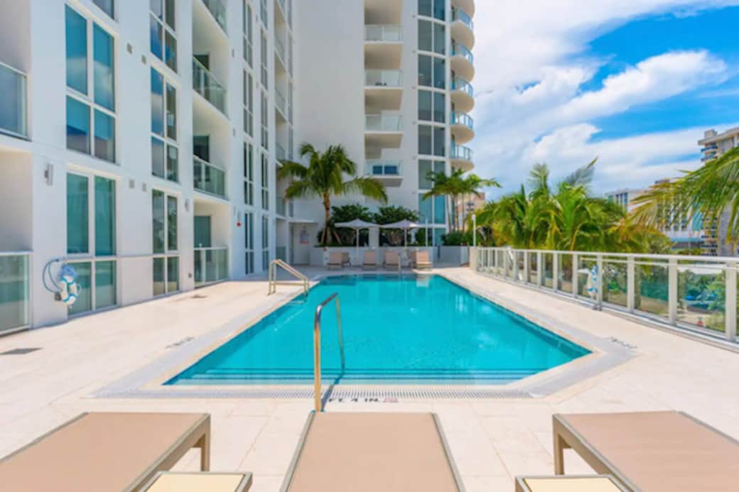 Tiffany Residence & Guests private pool with intracoastal views.  Very quiet and relaxing. 