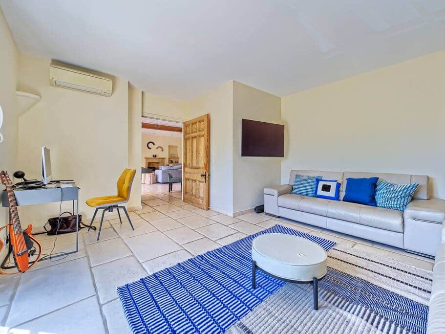 The ground floor TV room/office