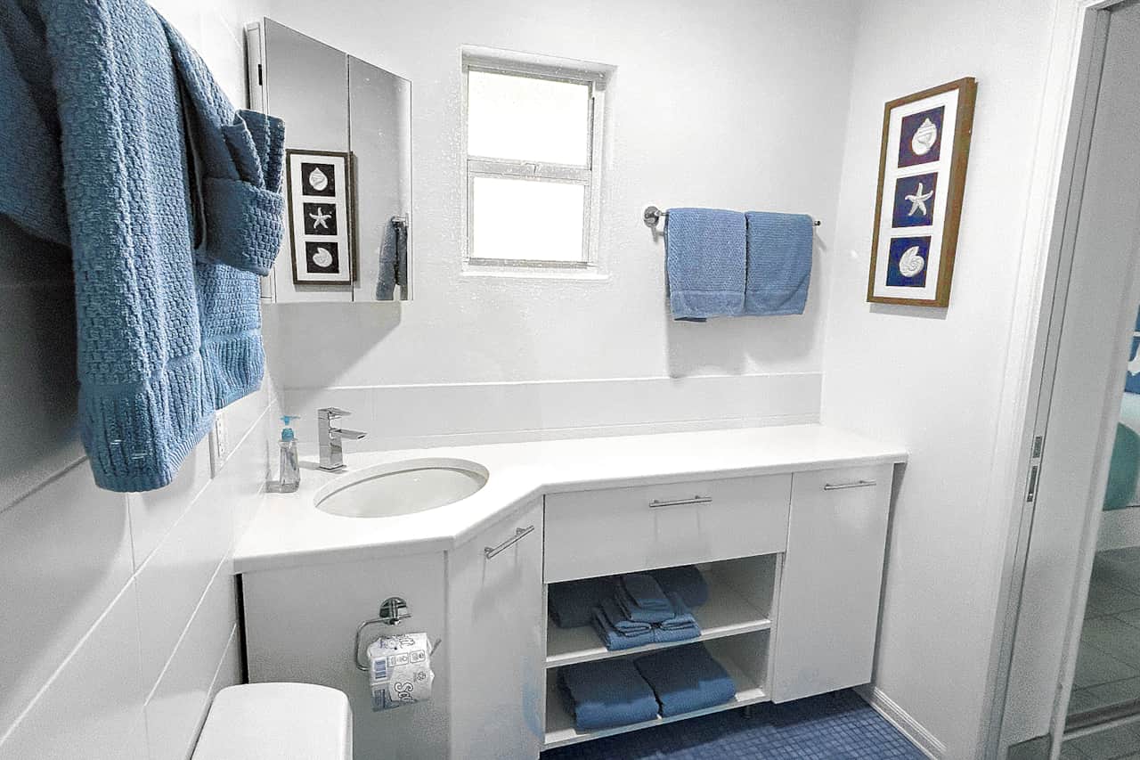 #17 - Bathroom with plenty of counter space and storage.