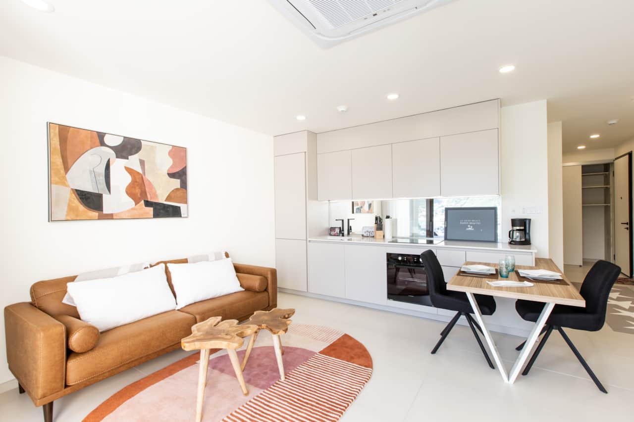 Kitchen + Living Room Area