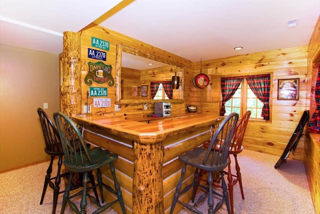 Downstairs wet bar Downstairs wet bar