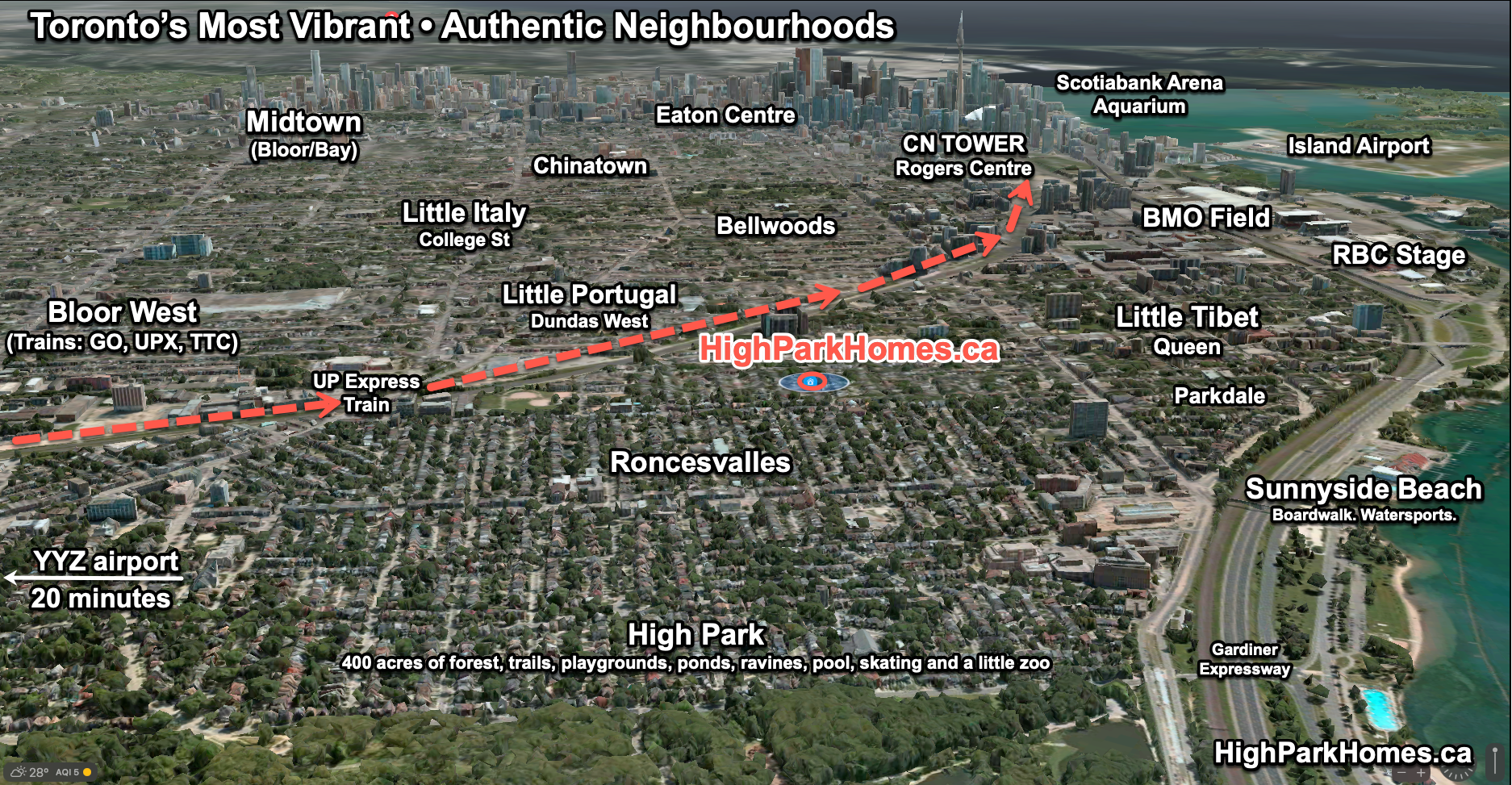 HighParkHomes.ca Location.
