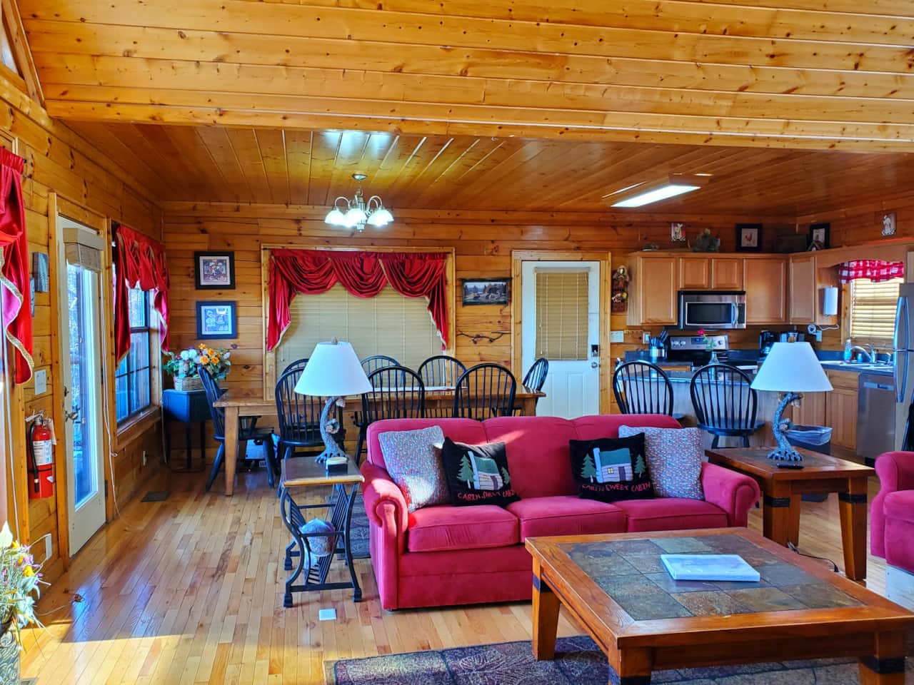 Living room with Dining