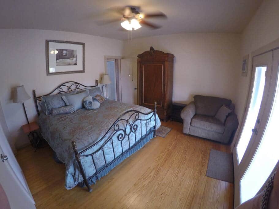 Bedroom 1 with king bed