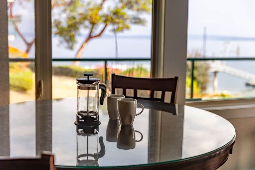 The wonderful view from our kitchen table.
