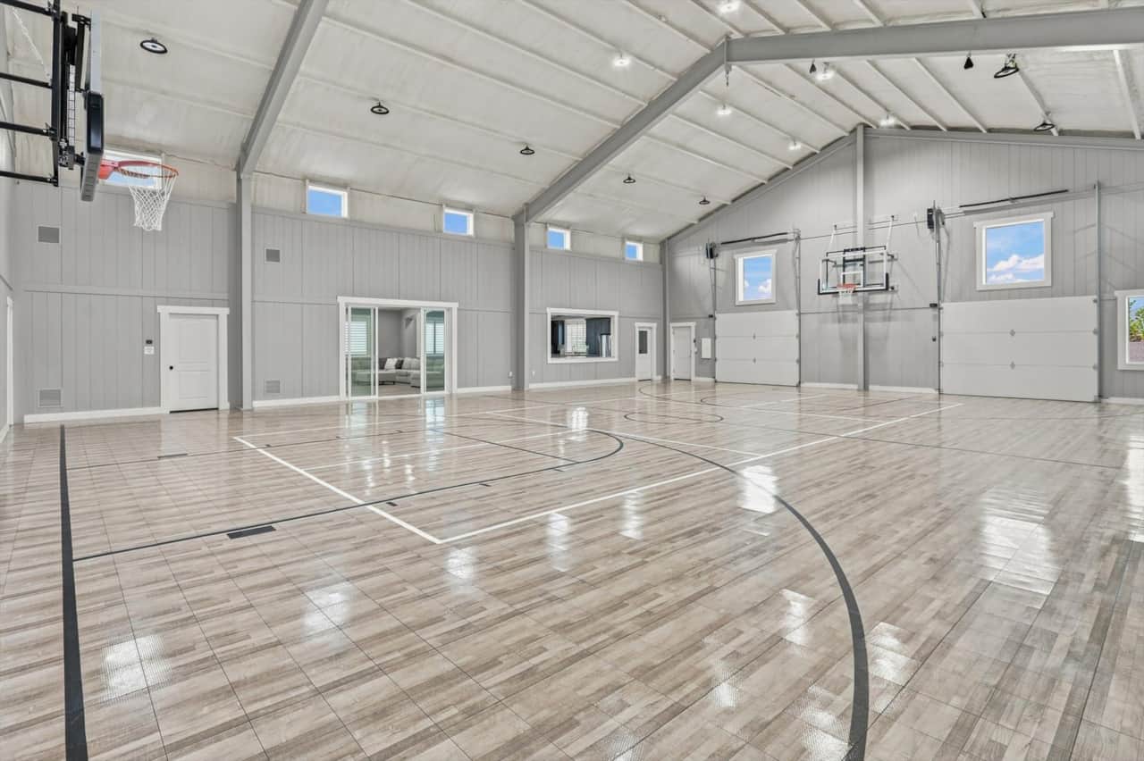 Full Size Gym with Pickleball and Basketball