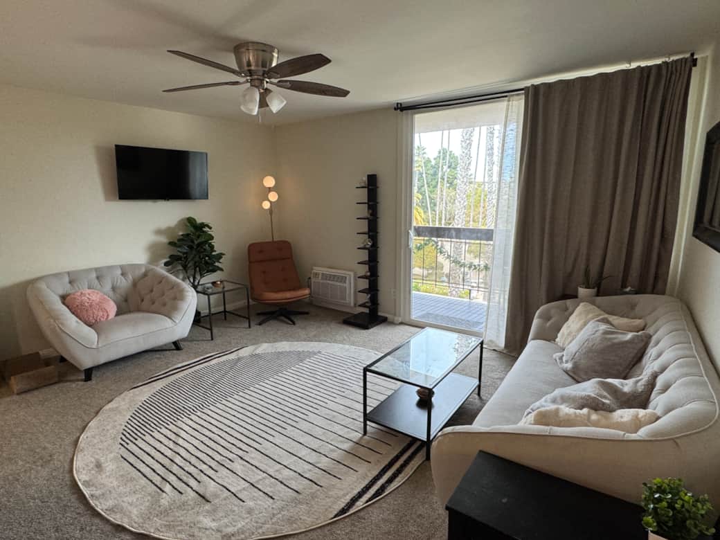 Living Area - Access to Balcony -  Views