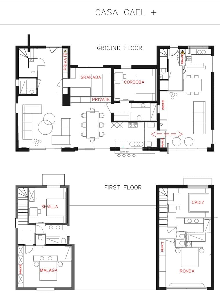 Floor plan Casa Cael