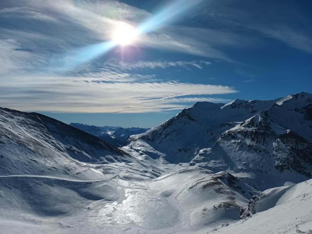 La vue au sommet des pistes