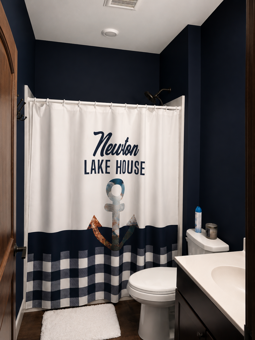 Modern 3/4 Bath with walk-in shower