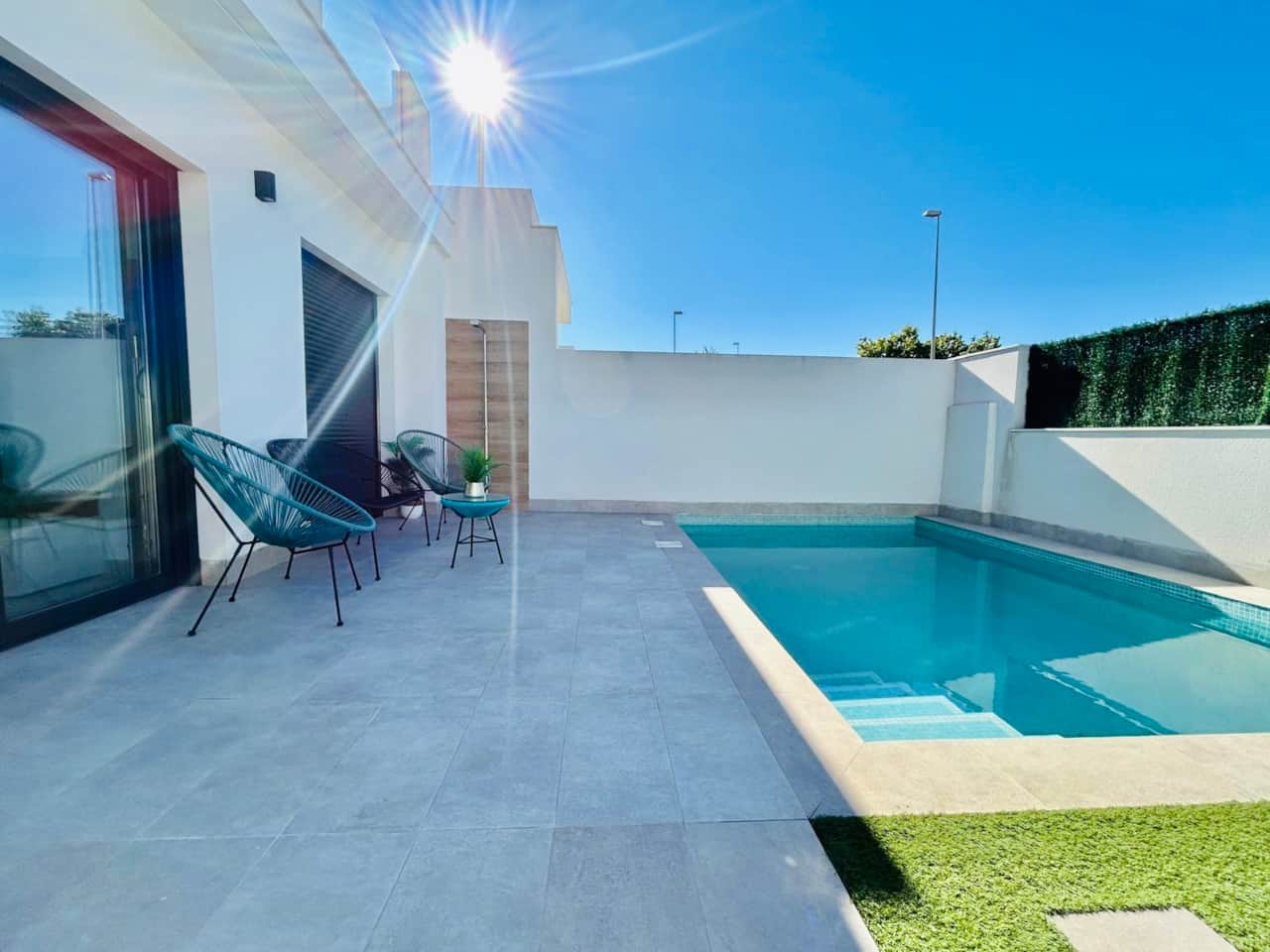 Terrace with swimming pool