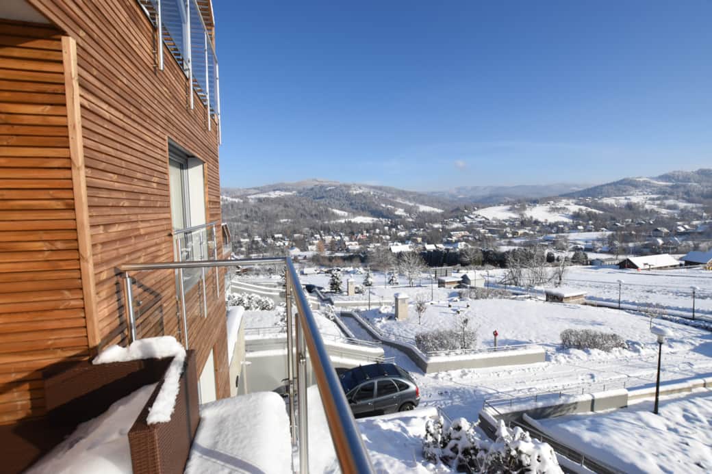 DSC Zimowy widok z balkonu DSC Zimowy widok z balkonu