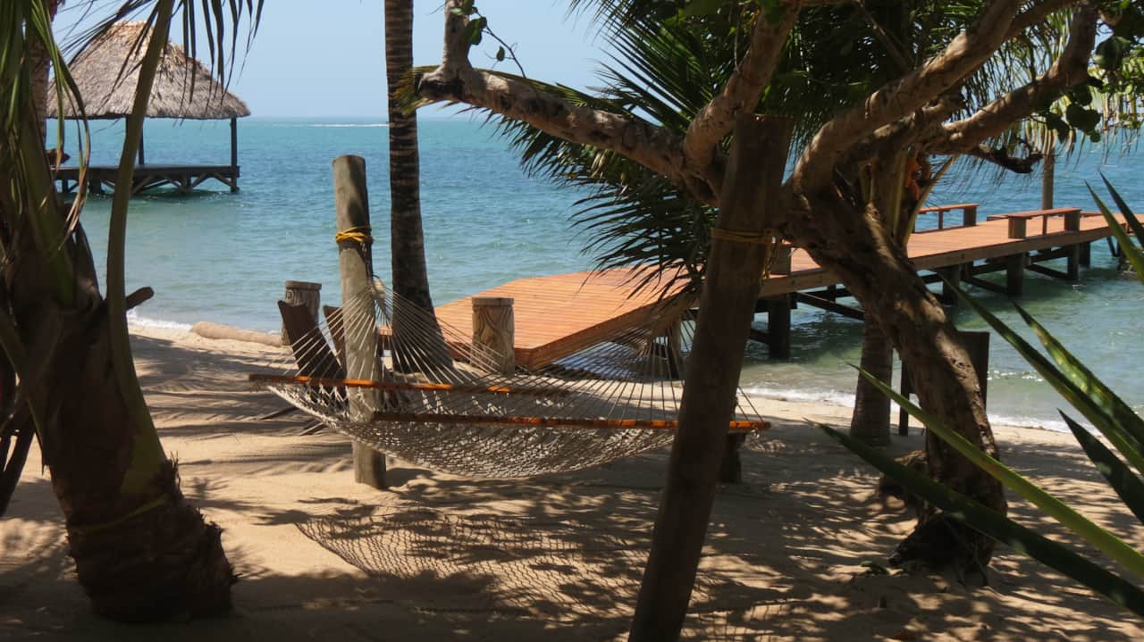 Hammock on the beach and at the dock