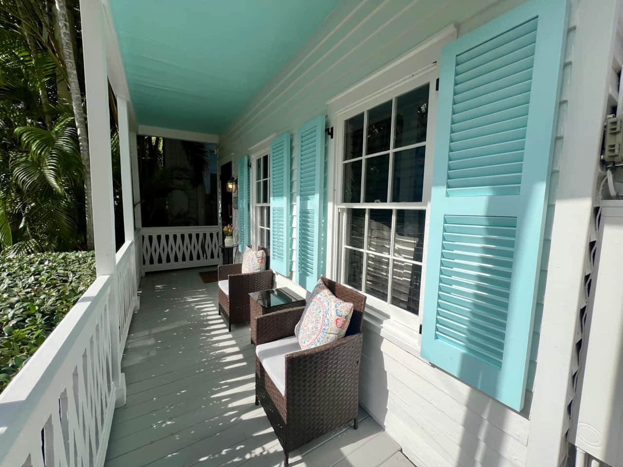 Beautiful front patio, perfect for morning coffee