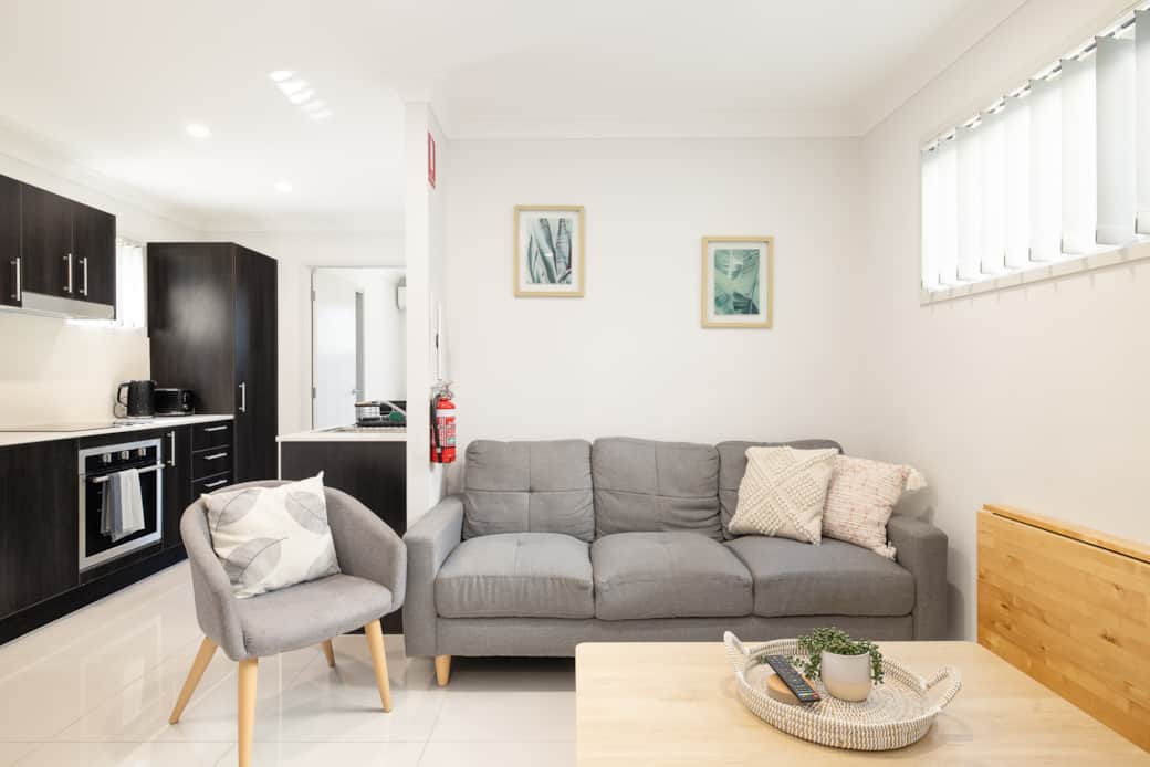 Living Area: Open living space with comfortable seating 