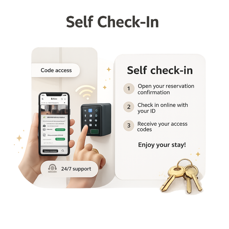 Check-in facile, veloce e in totale autonomia.