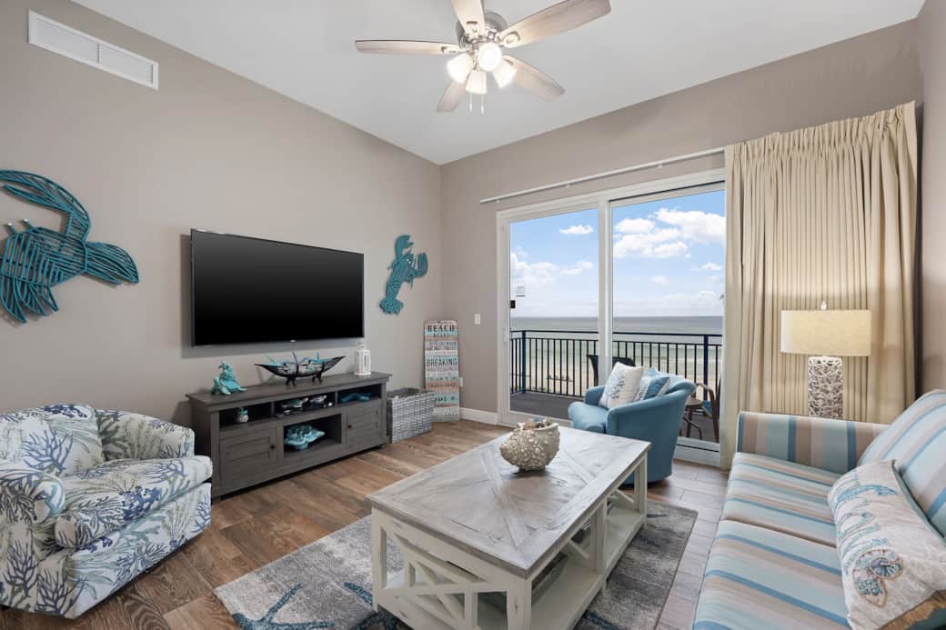 Living Room w/ 65" Smart LED TV