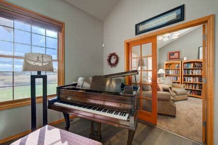 There is even a view from the baby grand piano! There is even a view from the baby grand piano!