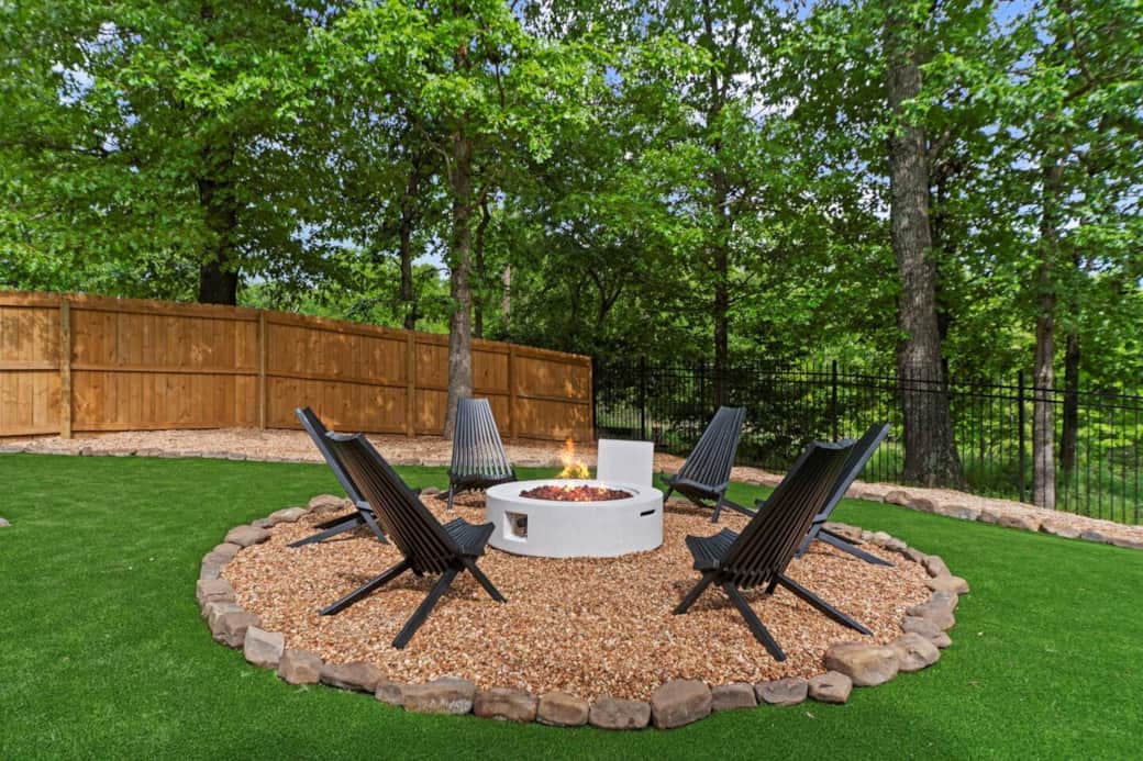 Cozy up at the Bluewood firepit—perfect for laughs, stories, and starry nights outdoors.